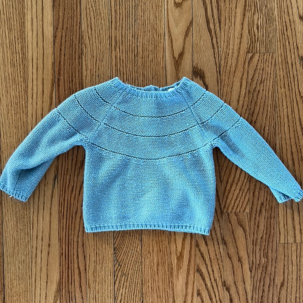 18 month blue knit sweater